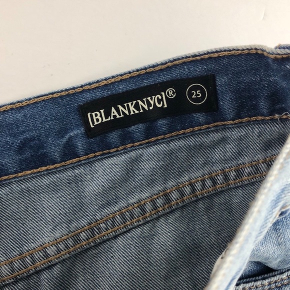 Blank NYC Way Back When Cutoff Denim Skirt In Serengeti w25 - Picture 7 of 10